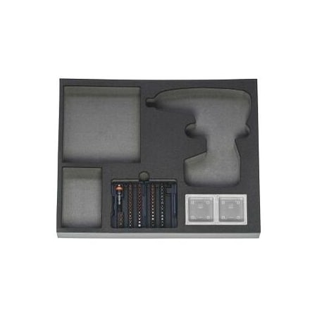 Garant Universal Cordless Drill Foam Storage with 61 Pc Bit Set 955028 62